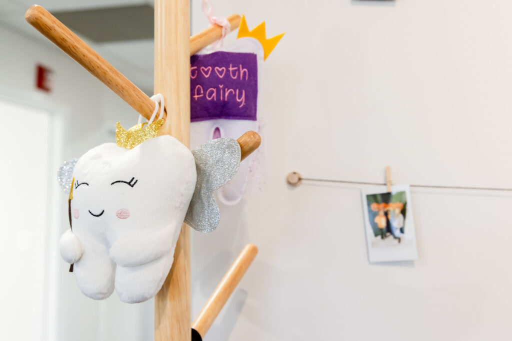Cute tooth decoration in our pediatric dental office in Gainesville, VA.